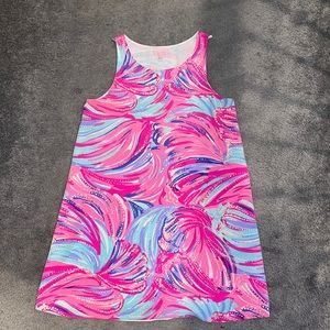 Lily Pulitzer pink blend print dress size medium